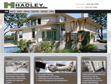 Tablet Screenshot of irhadley.com